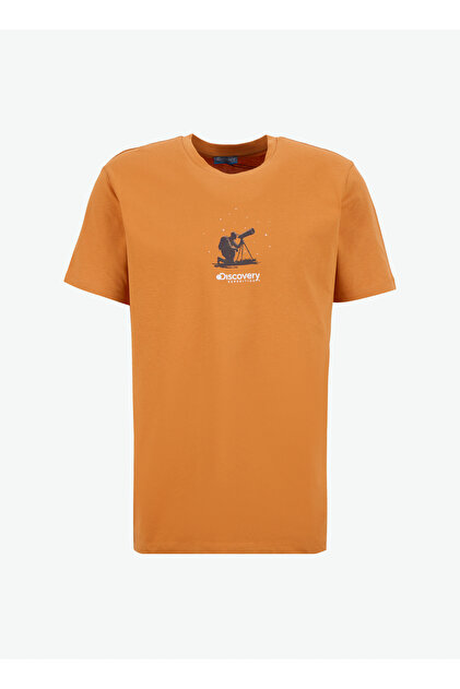 Discovery Expedition D6SM-TST3888 Turuncu Bisiklet Yaka Relaxed
