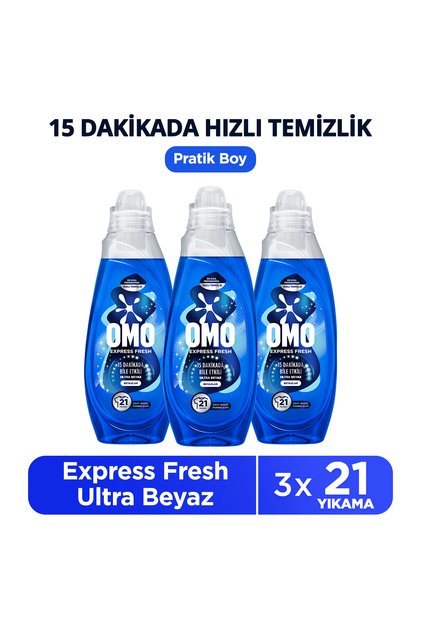 Express Fresh Ultra Beyaz Sıvı Çamaşır Deterjanı 840 ml x3