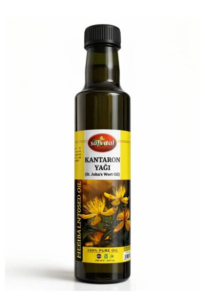 St. John's Wort Oil 250 ml 100% Maceration Large Size Herbal Care Oil Premium Care Oil for Skin and Massage
