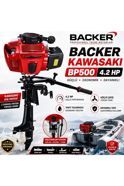 Kawasaki Motorlu Dıştan Takmalı Tekne Motoru