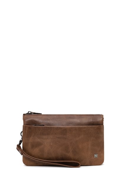 Men's Brown Leather Handbag 25Wbd3542Cr