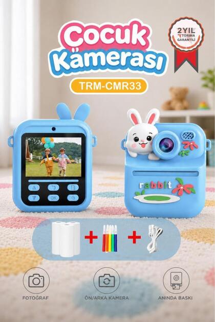 Torima Dijital Fotoğraf Makinesi Çocuk Termal Resim Kağıt Baskılı