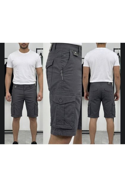 Jeans Haki Erkek Slim Kapri Likrali Gabardin Diz Alti Yetişkin Genc