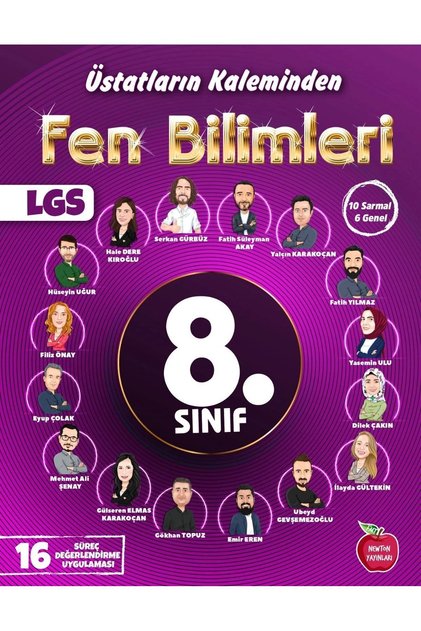 Newton 8. Sınıf Fen Bilimleri Üstatların Kaleminden Yıllık 16 Süreç Değerlendirme