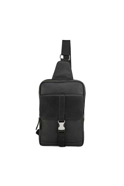 Catina Black Men's Messenger Bag