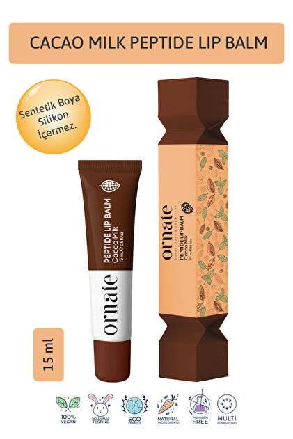 ORNATE Peptide Lip Balm Cacao Milk , Nemlendirici, Parlatıcı Lip