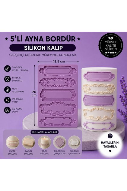 Silikon Kalıp 5'li Bordür