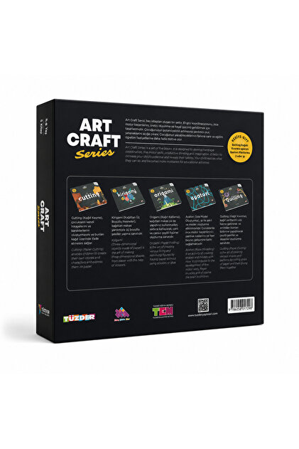 TÜZDER Yayınları ART CRAFT El Becerileri Seti 4-8 Yaş | 5 Kitap