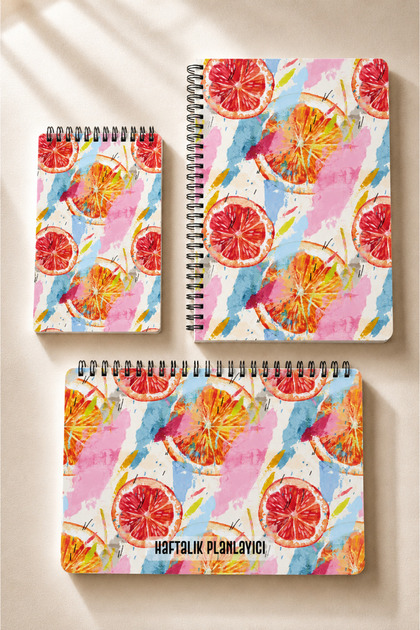 Planning Set | 3 Separate Special Products | Daily Planner + Weekly Planner + To-do List | Orange