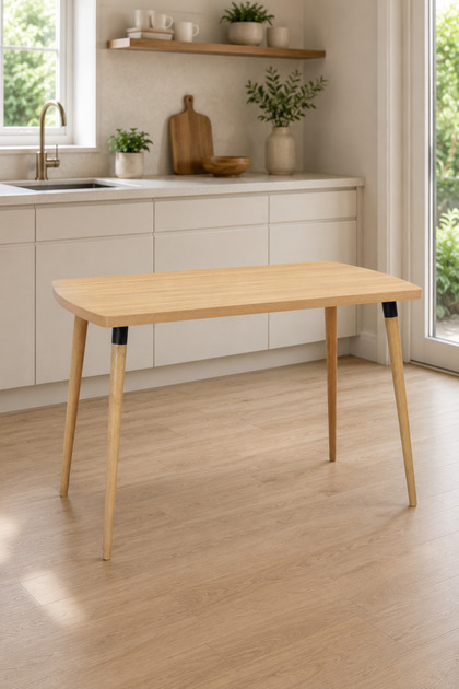 モリゾーページ VİLİNZE Argos Sabit Mdf Naturel Mutfak Masası - 70x120 cm - Fiyatı