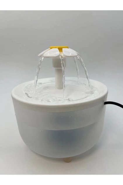 1.2L 15 15 9 CM USB 5V White opaque Pets Water Fountain Auto Filter USB Electric Mute Cat Drinker