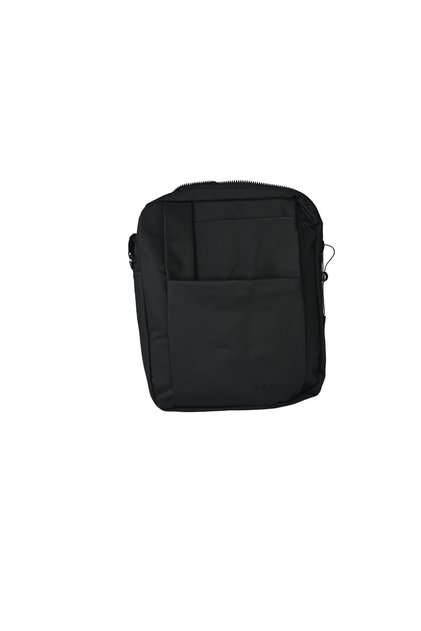 Duki Daso Unisex Black Zippered Multi-Pocket Cross Shoulder Bag | Summer T8185 Black