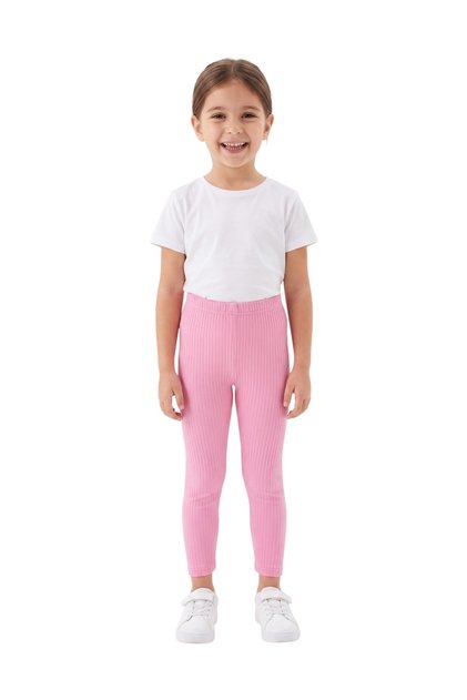 Baby and Girls' Report Flexible Pink Color Anti-Sweat Cotton Tights