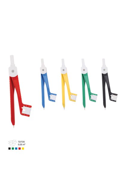 Colorful School Pergeli Pencil with Holder and Secure Design 3 Pieces Assorted Color