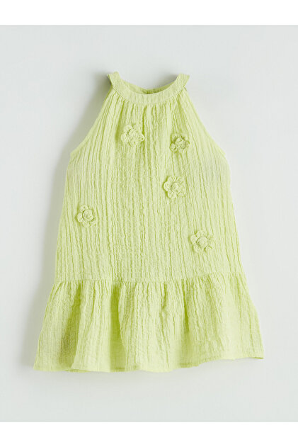 Flower Embroidered Girls' Dress