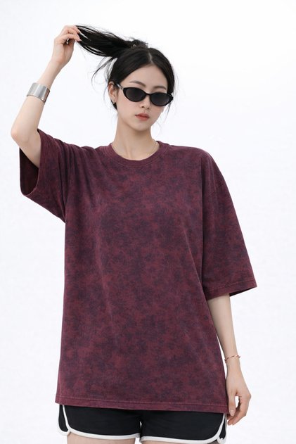 Girl's Full Oversize Comfortable Fit Wide Cut T-Shirt