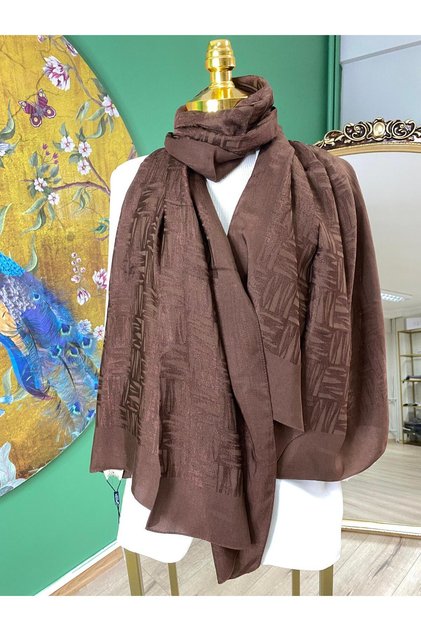 Harem Scarf Elisa Şal Çikolata Rengi