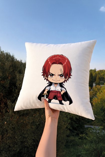 Shanks One Piece Film & Anime Throw Pillow Cover 43X43 – Modern Gamer Room Decor Pillowcase