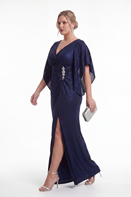 sachin and babi light blue dress Navy Blue Velvet Prom Dresses with Organza Overskirt Off The Shoulder 24210 Navy Blue / US6