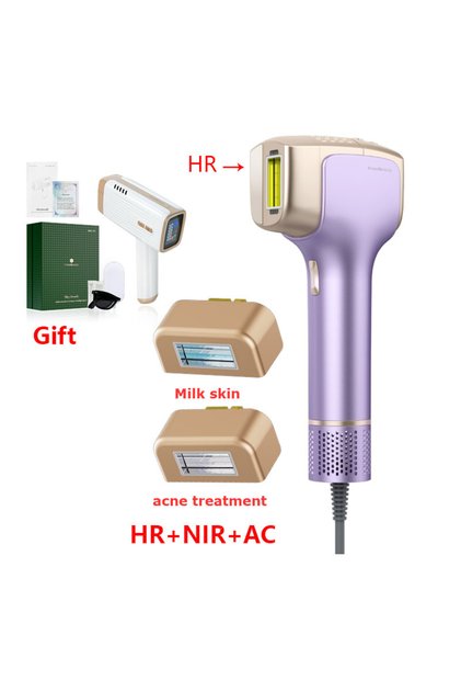 New T36 Laser Hair Removal Device IPL Laser Epilator Ice Cold Automat 999999 Flashes Painless Depilador with 3lenses and one free laser