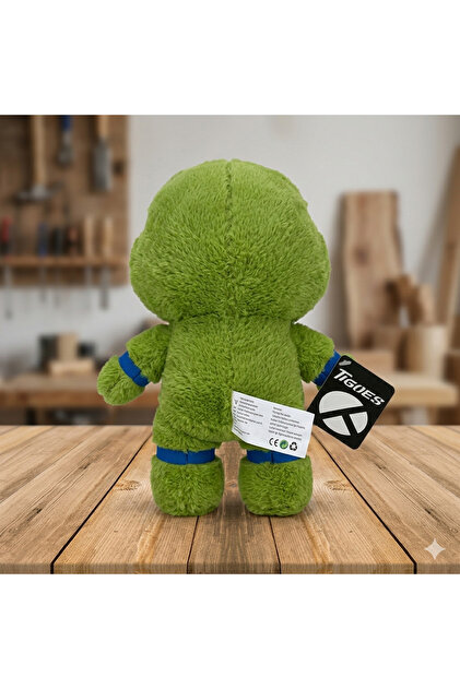 h*o様 doublet ダブレット 3Dぬいぐるみ ロンT ダメージ加工 XL TIGOES Donatello Ninja Kaplumbağa 25 cm Oyuncak Peluş Mor