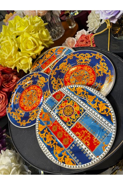 Esterhomedecor 8-Piece Porcelain Cake Plate 20cm