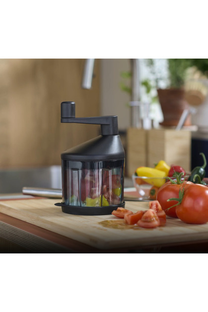 Rotary Hand Rondo Vegetable Chopper with 13 cm Bowl and Stainless Steel Blades Rondo 001533