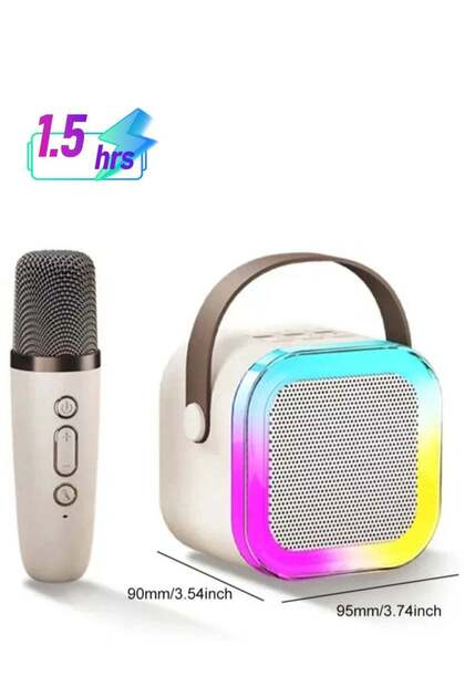 K12 Speaker Bluetooth Audio Small Home KTV Karaoke Microphone Professional Children's Singing Bluetooth Speaker Column