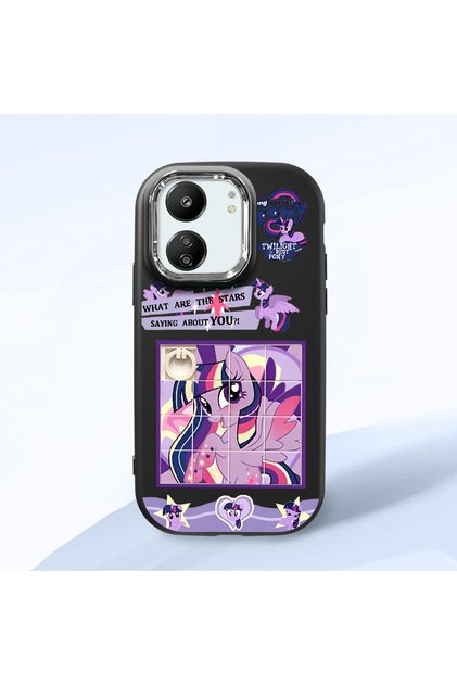 Redmi 13C 4G/5G Compatible Black Silicone Case with Shock-Absorbing Camera Protections