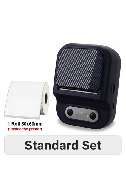 Standard Set Support 12-57mm Width Mini Thermal Label Printer Self-adhesive Paper Portable Inkless P