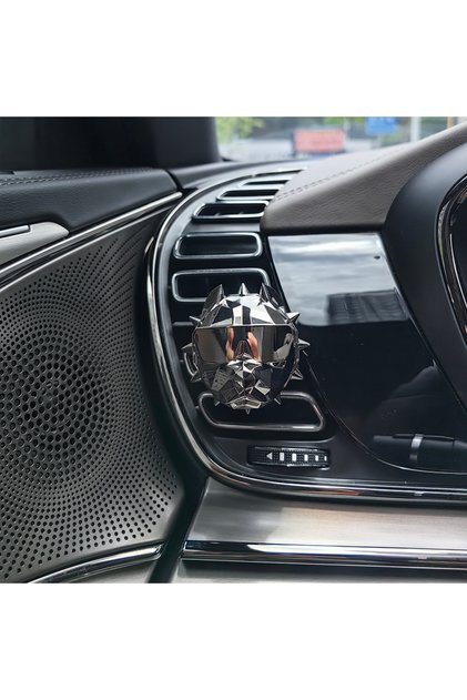 Satin Black NO PERFUME Bulldog Air Freshener Car Perfume Car Decoration Auto Geur Clip Bulldog Fragr
