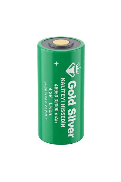 Gold Silver 46950 Şarj Edilebilir Li-ion Pil - 32000 mAh 4.2V (Yüksek Kapasite)