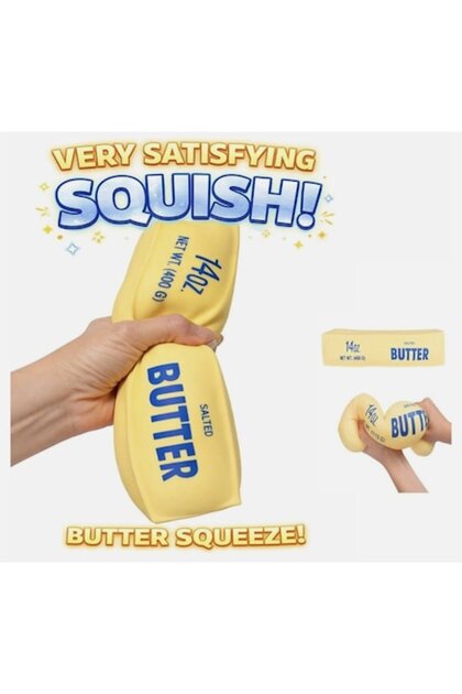 Jucărie antistres Butter Schylling, Textură ultra-moale „ca untul”, Squishy senzorial, 26 CM