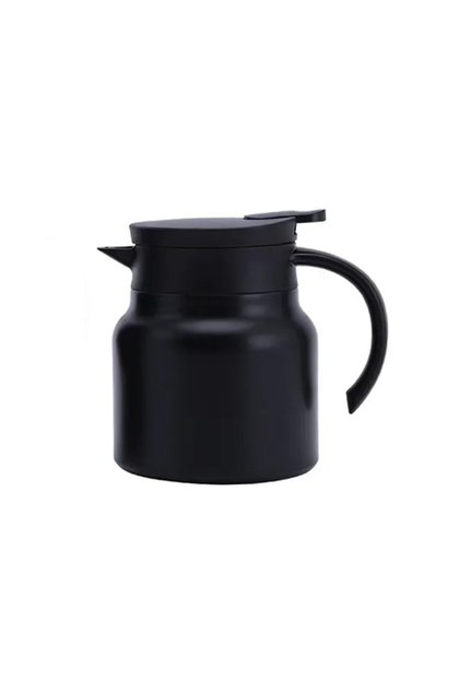Black 800ml Stainless Steel Teapot Leak-Proof Thermos Tea pot with Detachable Tea Filter Milk Coffee