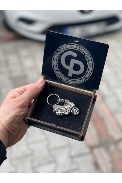 CG motor görselli anahtarlık