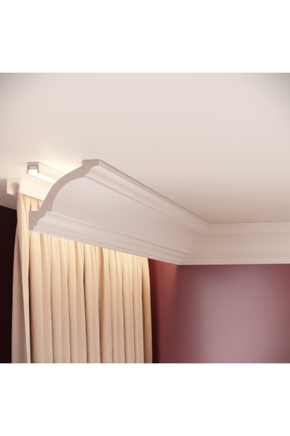 Profil de mascare rigid din polimer pentru galerie, Manavi, C 14-7.8 x 8.4 x 200 cm