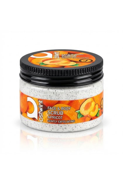 Scrub exfoliant pentru față și corp cu aromă de caise - 300ml