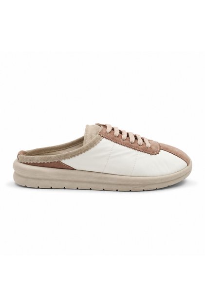 Women's Sneaker Slippers Genuine Leather Thick Sole Comfortable Daily Sports Slippers