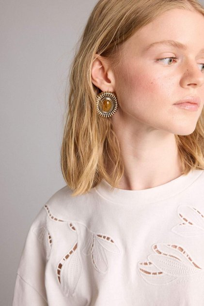 Manuka X Defacto Women's Stone Earrings H8657Axns
