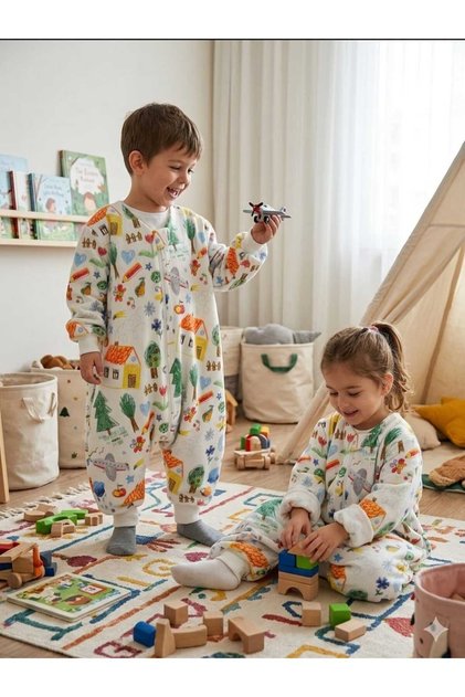 Sleeveless Sleeping Bag 100% Natural Cotton Double Layer Flannel Special Fabric Unisex 1.0 Tog 20-24 Degrees