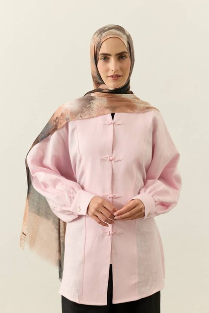 Marble Pattern Tencel Flow Shawl
