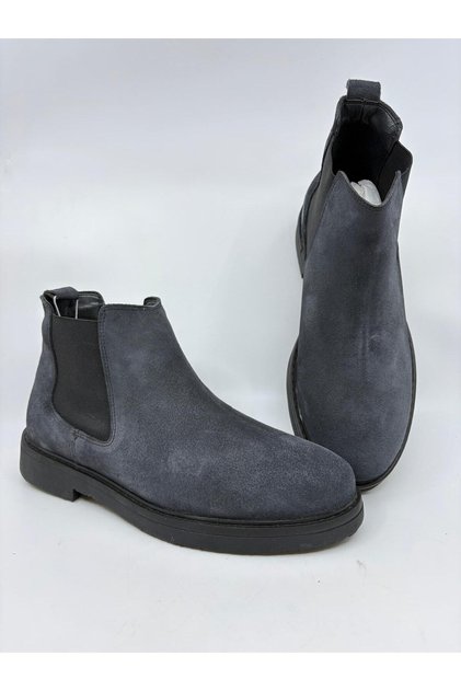 Men's Leather Boots Anthracite