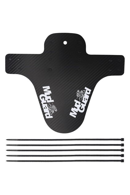 Aparatoare Bicicleta, MTB Enduro, Plastic Flexibil, Kitul Include Componente De Montare, Protectie Ridicata Impotriva Impacturilor, 22x26.4 cm, Negru