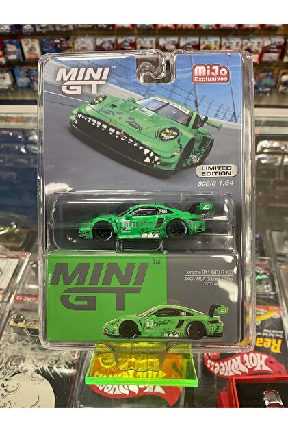 mini gt 713 Porsche 911 GT3 R #80 GTD AO Racing 2023 IMSA Sebring