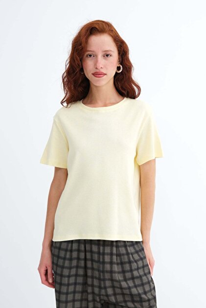 Addax Bisiklet Yaka Basic T-shirt P1904 - Fiyatı, Yorumları
