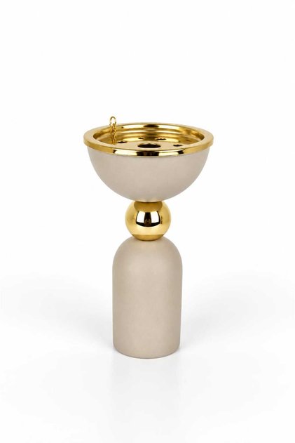 Incense Bakhoor Oud Burner Metal Arabic Mabkhara Traditional Charcoal Burner For Home Office Ramadan Decor