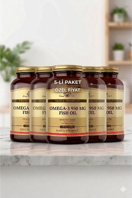 Omega-3 950 mg 100 Kapsül 5 Adet