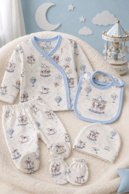 5-Piece Cotton Baby Hospital Discharge Set