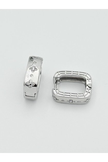 Accessory, Minimal Daily Earrings with Clover Stones