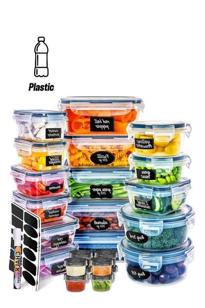 24 Piece Food Storage Container Set, BPA Free Storage Box, Plastic Containers,Transparent and Portable Design for Kitchen Organization, Meal Prep, Lunch Containers